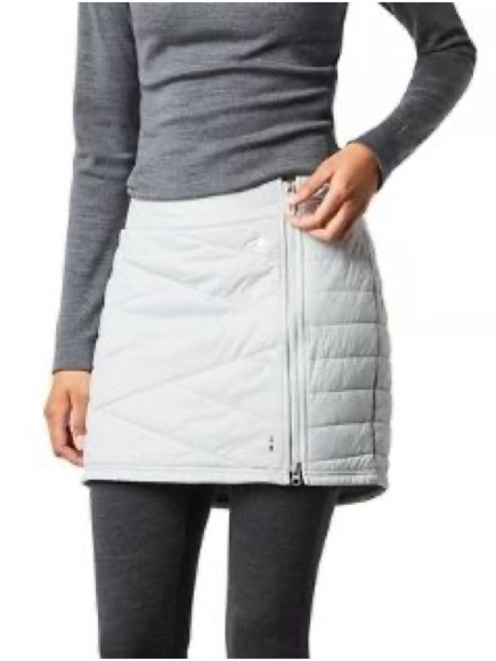 Smartwool Smartloft 120 Zip Skirt- Light Gray